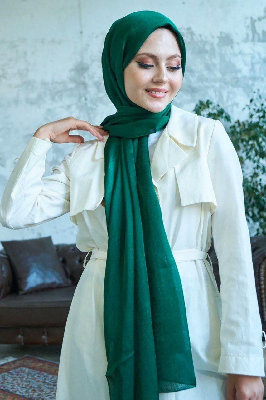 Flora Tekstil Janjan Trend Parlak Saten Dokulu Abiye Şifon Işıl Şal 185 x 70 SAL2315
