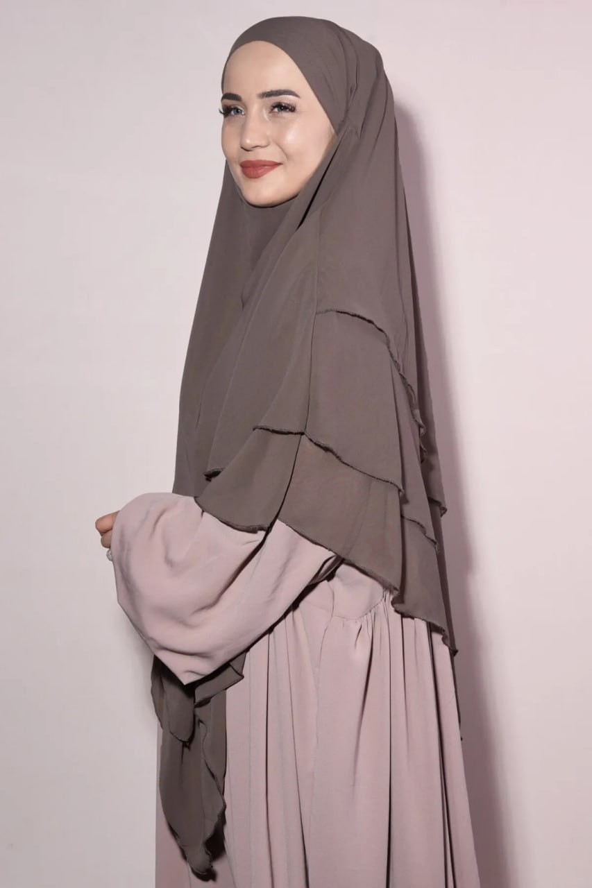 Flora Tekstil Tesettür Şifon Sufle Hazır Peçeli Şal SFL2401 görsel 4