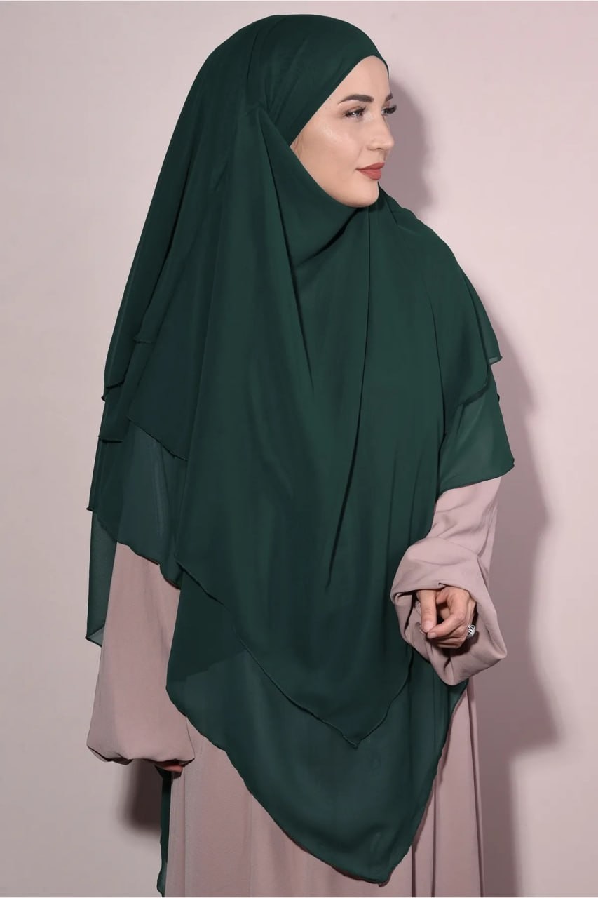 Flora Tekstil Tesettür Şifon Sufle Hazır Peçeli Şal SFL2401 görsel 5
