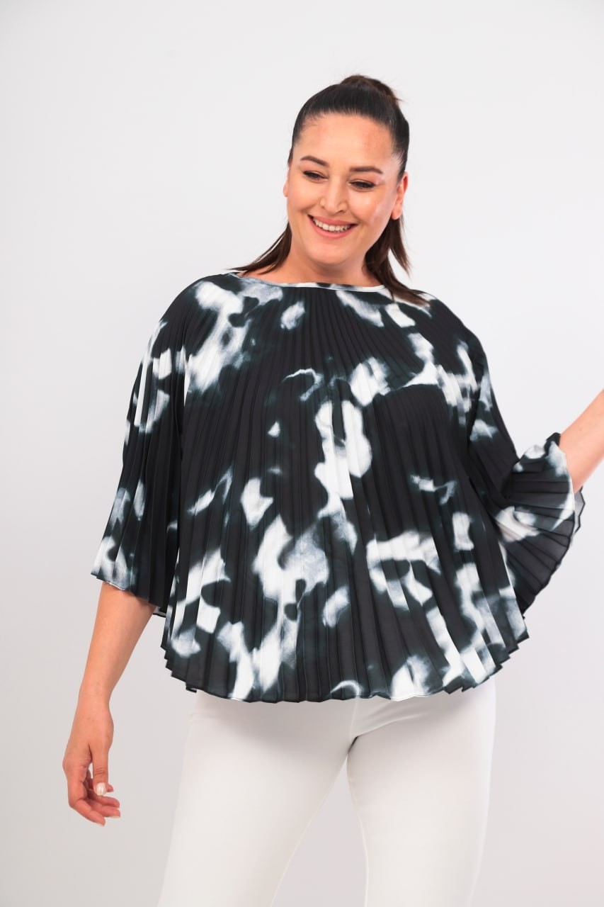 Moda Berray Büyük Beden Pliseli Jessıca Kumaş