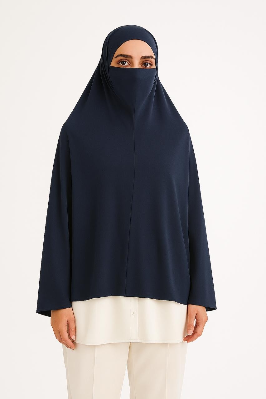 Armanım Hazır Türban Peçeli Pratik Şal/ Eşarp, Tesettür Nikapli Hijab - Namaz Örtüsü Sufle (5xl)