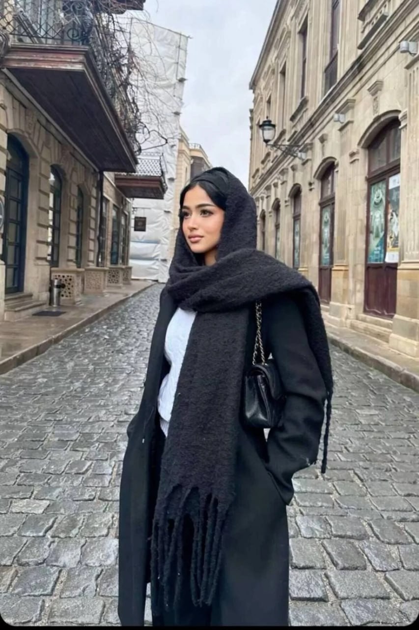 Flora Tekstil Bordo Atkı Yumuşak Dokulu Omuz Şalı Unisex Premium Soft Buklet Atkı görsel 4