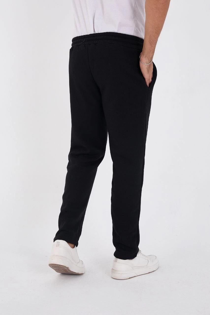 Hace Bazaar Üç Iplik Basic Eşofman Pantolon - Siyah -Hcb görsel 3
