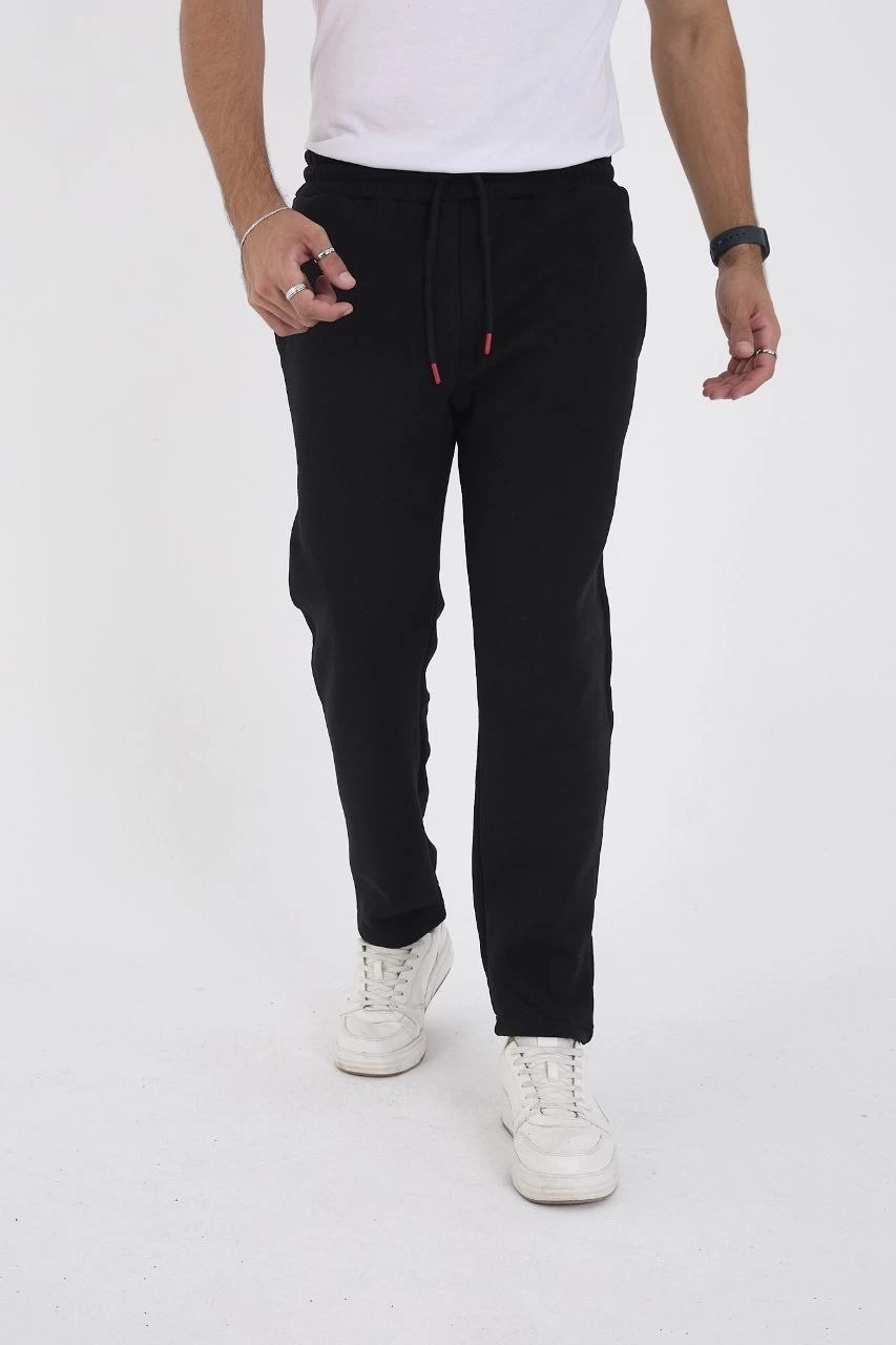 Hace Bazaar Üç Iplik Basic Eşofman Pantolon - Siyah -Hcb görsel 5
