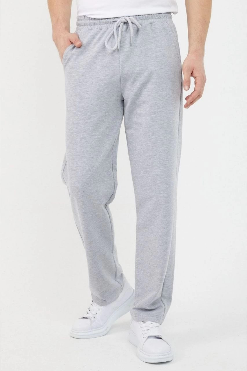 Hace Bazaar Erkek Üç Iplik Cepli Eşofman Pantolon - Gri -Hcb