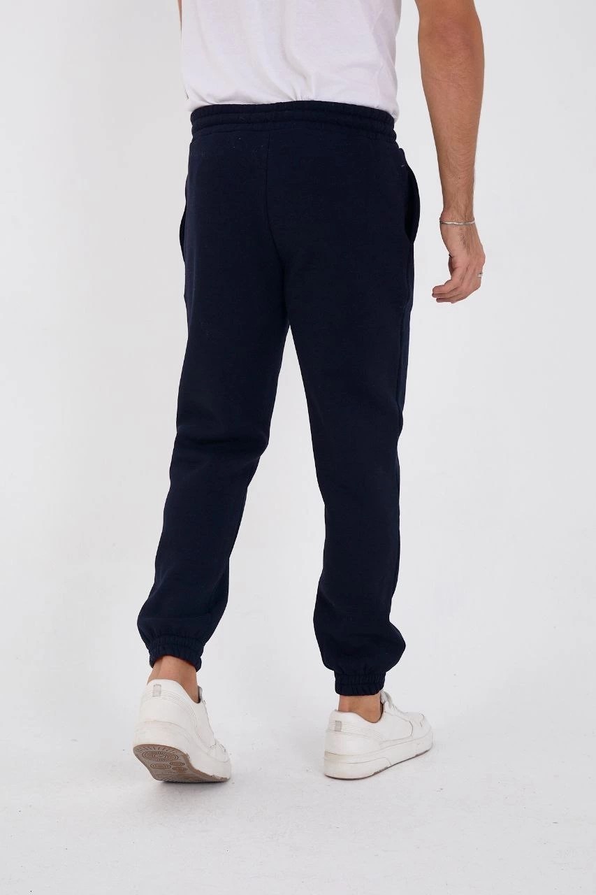 Hace Bazaar Kışlık Üç Iplik Lastikli Eşofman Pantolon - Lacivert -Hcb görsel 3