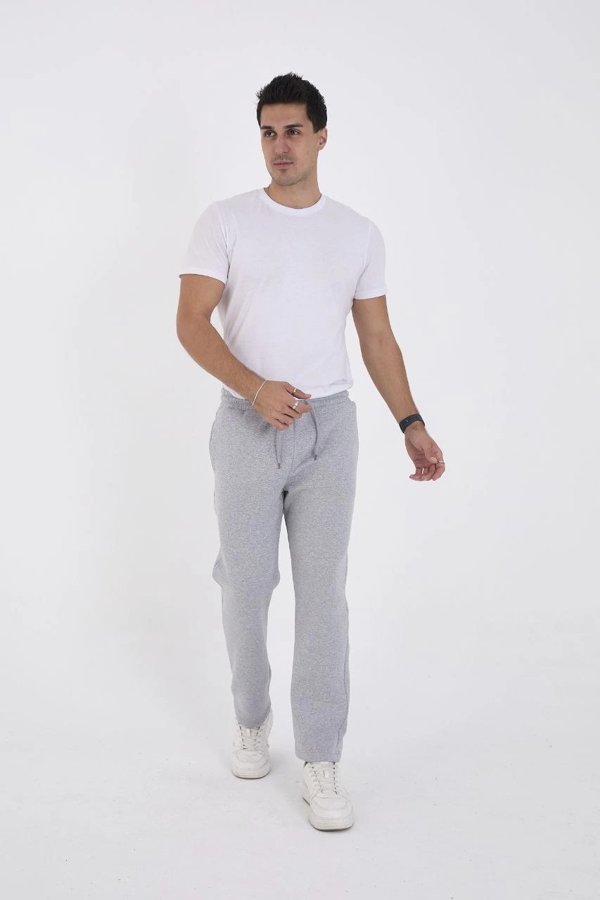 Marsilyan Üç Iplik Basic Eşofman Pantolon - Gri görsel 3
