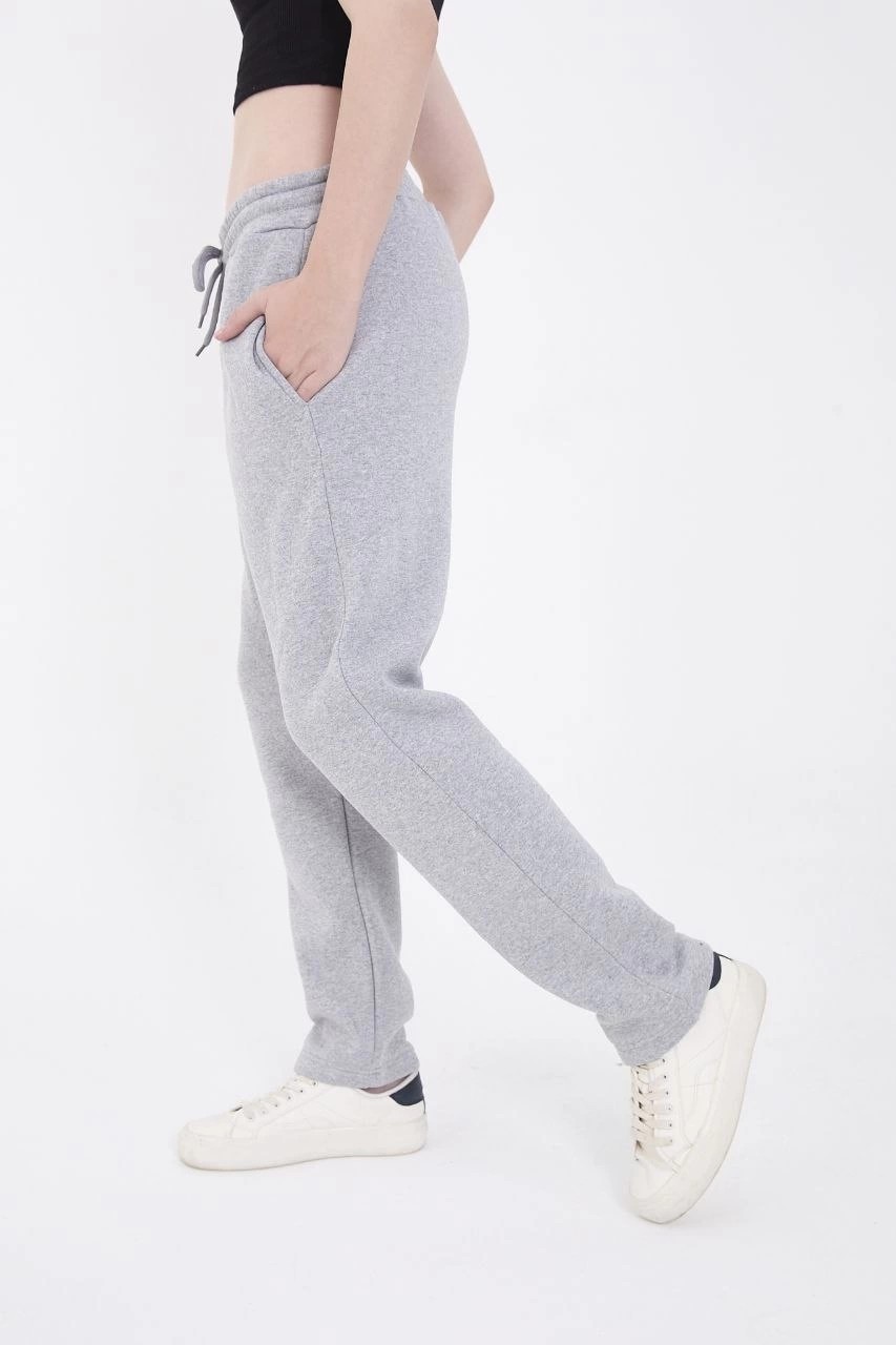 Marsilyan Üç Iplik Basic Eşofman Pantolon - Gri görsel 4
