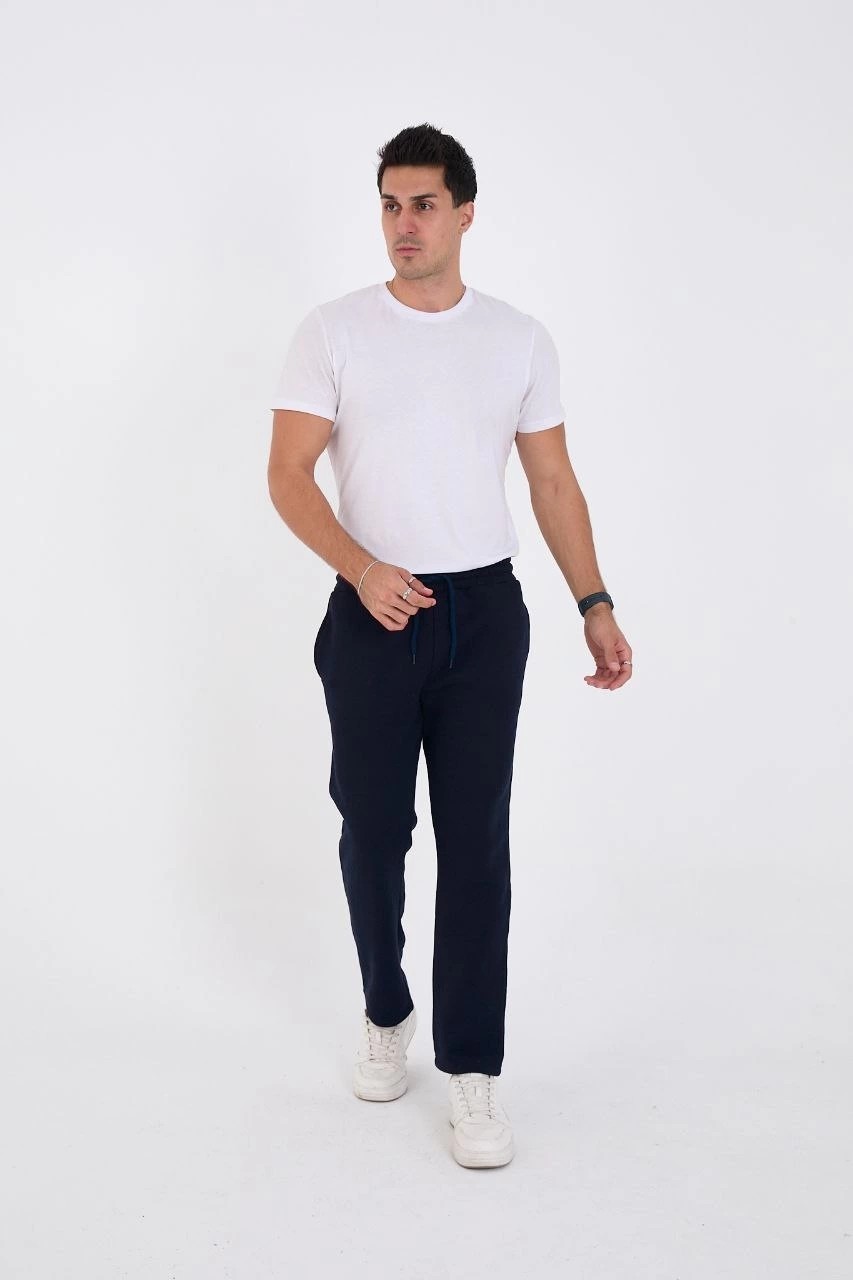 Marsilyan Üç Iplik Basic Eşofman Pantolon - Lacivert görsel 2