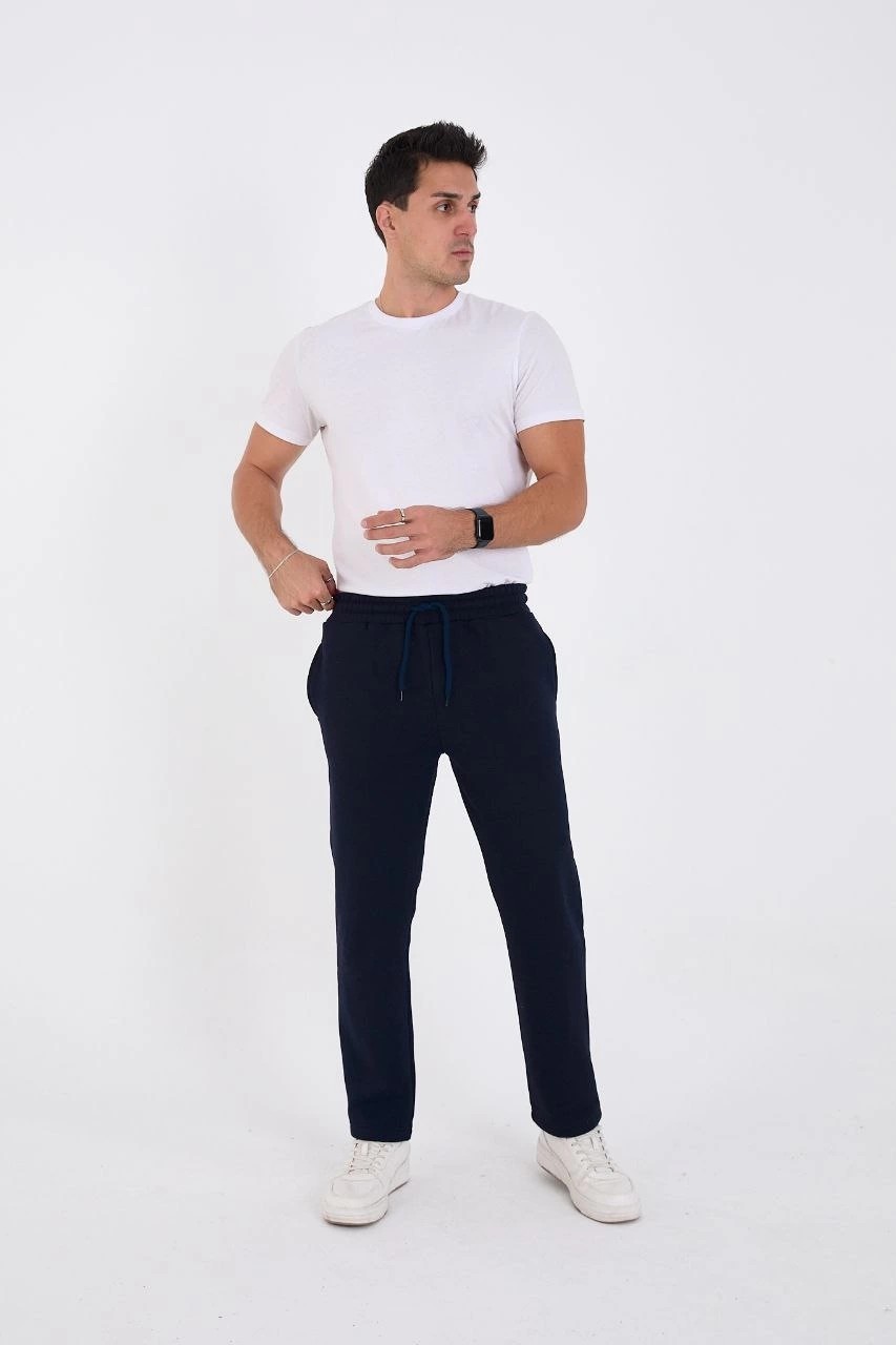 Marsilyan Üç Iplik Basic Eşofman Pantolon - Lacivert görsel 4