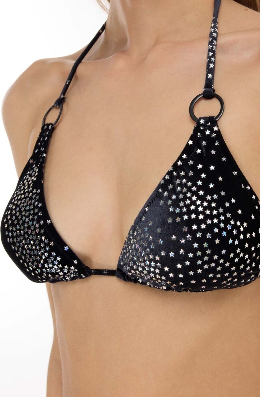 Ayyıldız 5624 Siyah Kadife Bikini Takımı görsel 2