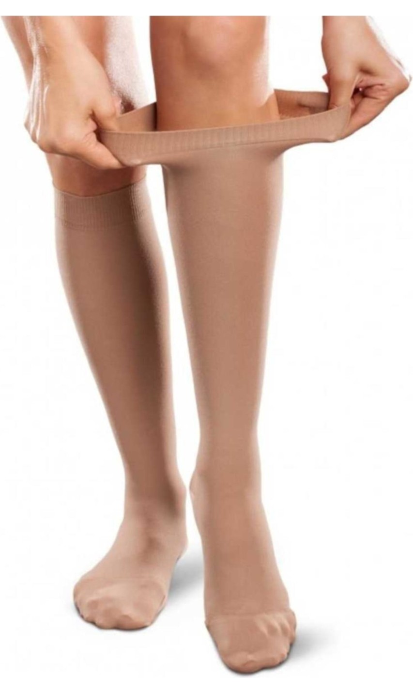 Çorap Diyarı & Daymod Comfort 50 Den Sıkmayan Lastik Ten Rengi Orta Kalın 3 Çift Diz Altı Çorap görsel 3