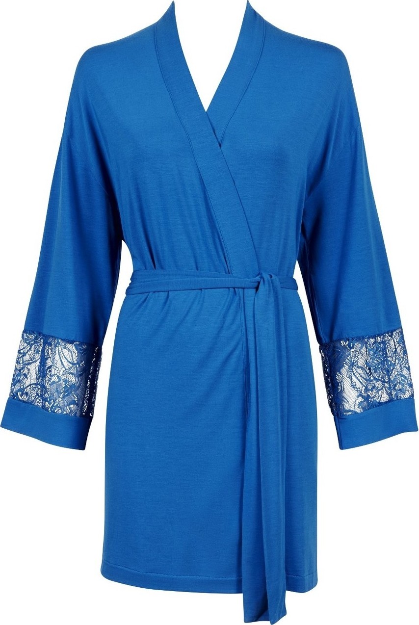 Aubade Lazy Days Kimono Seiden-Modal Kumaş ve Dantel Detaylı