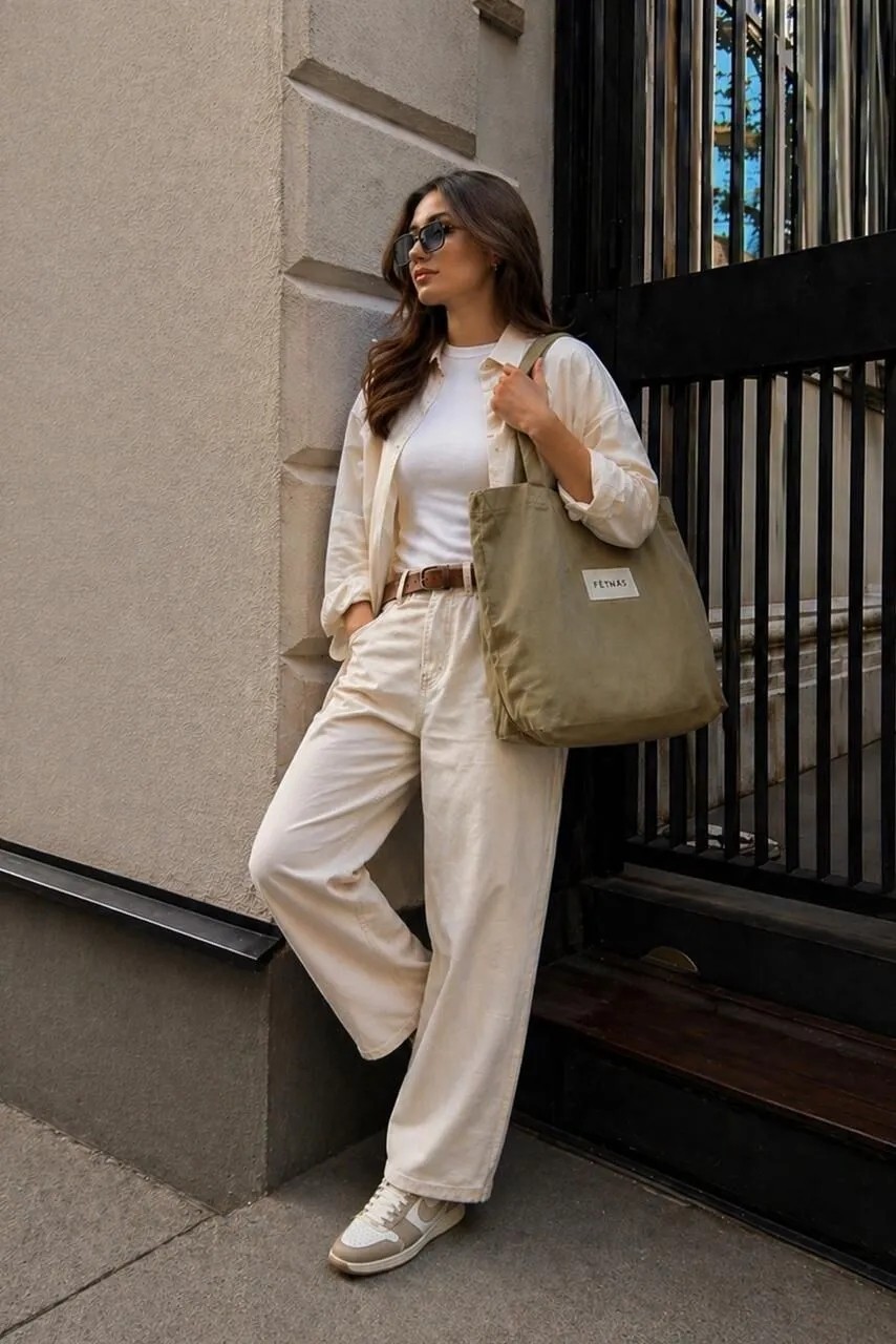 Feinas Gabardin Bez Çanta - Siyah (Mıknanıs Çıt Çıt - Pamuk Gabardin) görsel 2