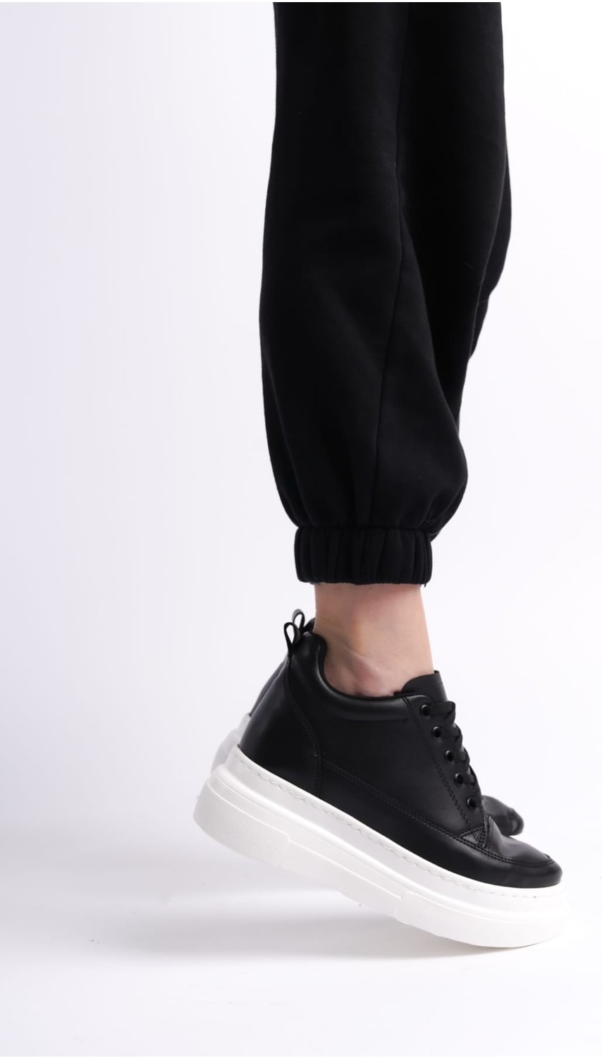 She Kadın Içten Gizli Topuklu Beyaz Spor Ayakkabı Sneaker görsel 8