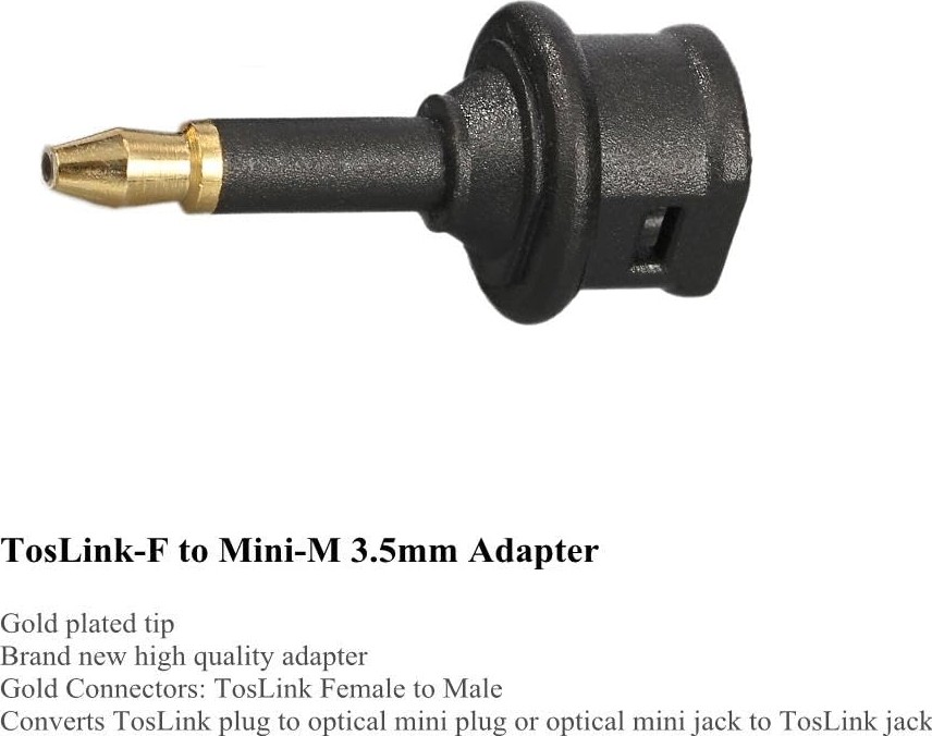 Die Grup Lunatic 3044 Toslink To Mini Toslink Adaptör Çevirici Dönüştürücü Optik 3.5mm Dişi Erkek Kablo Ses Dişi görsel 5