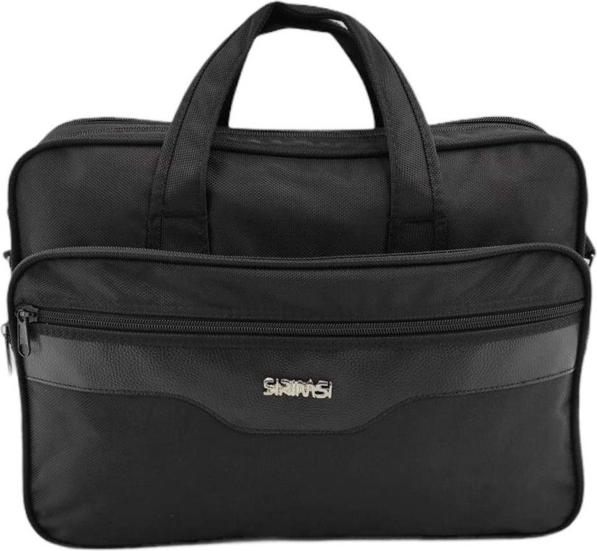 Sırımsı Siyah 1900 Denye Kumaş Laptop & Evrak Çantası (164) görsel 8