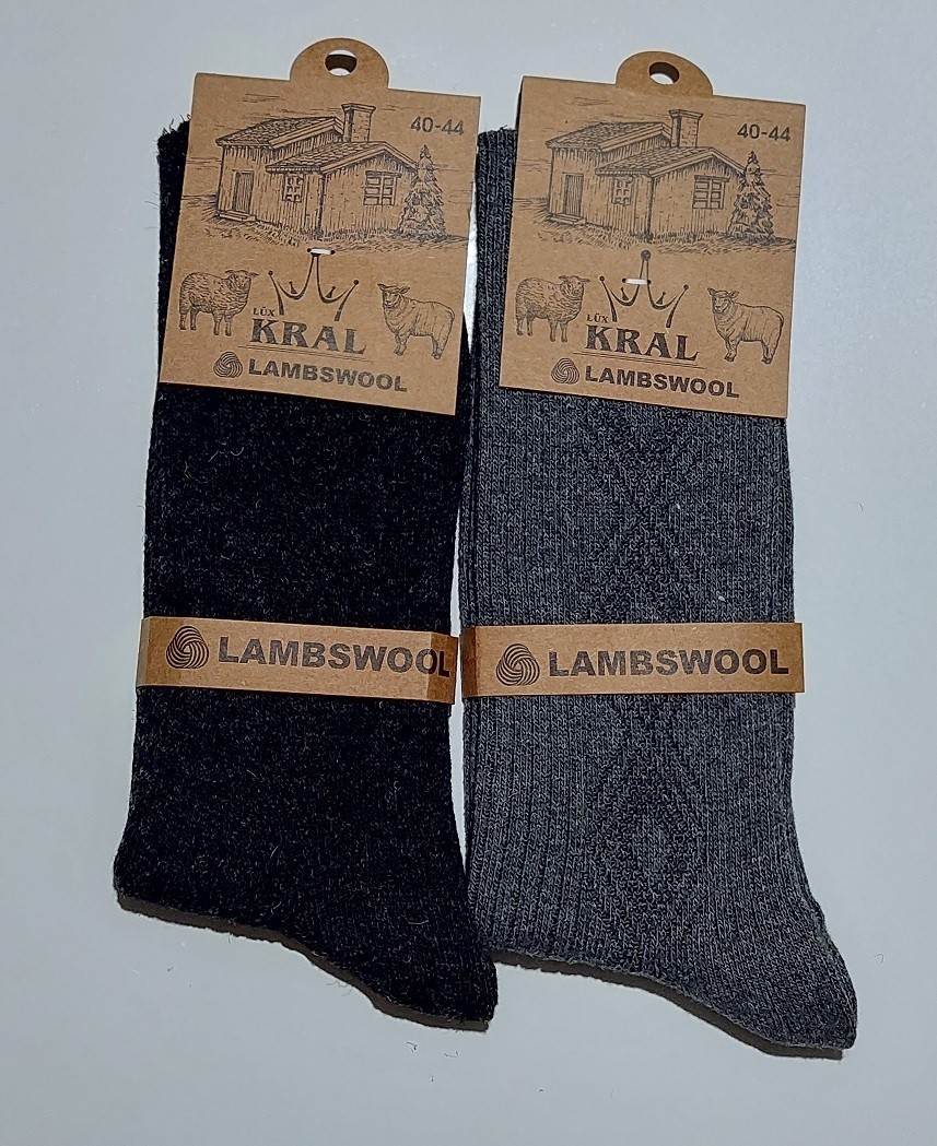 Kral Socks 2 Çift Erkek Termal Lambswool Yün Çorap görsel 7