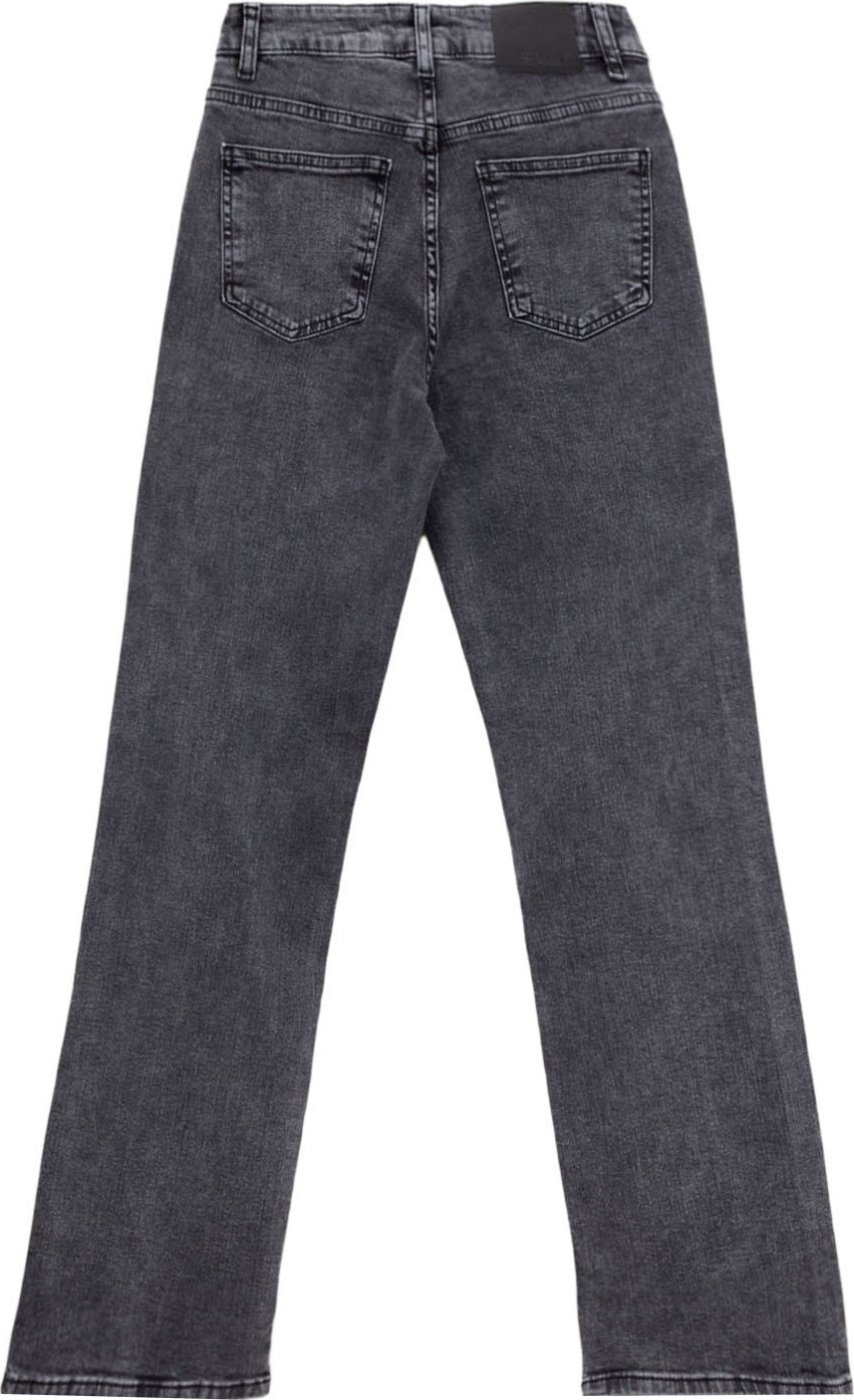 Fabrika Yüksek Bel Normal Paça Regular Straight Antrasit Kadın Denim Pantolon F5WL-PNT0192 görsel 3