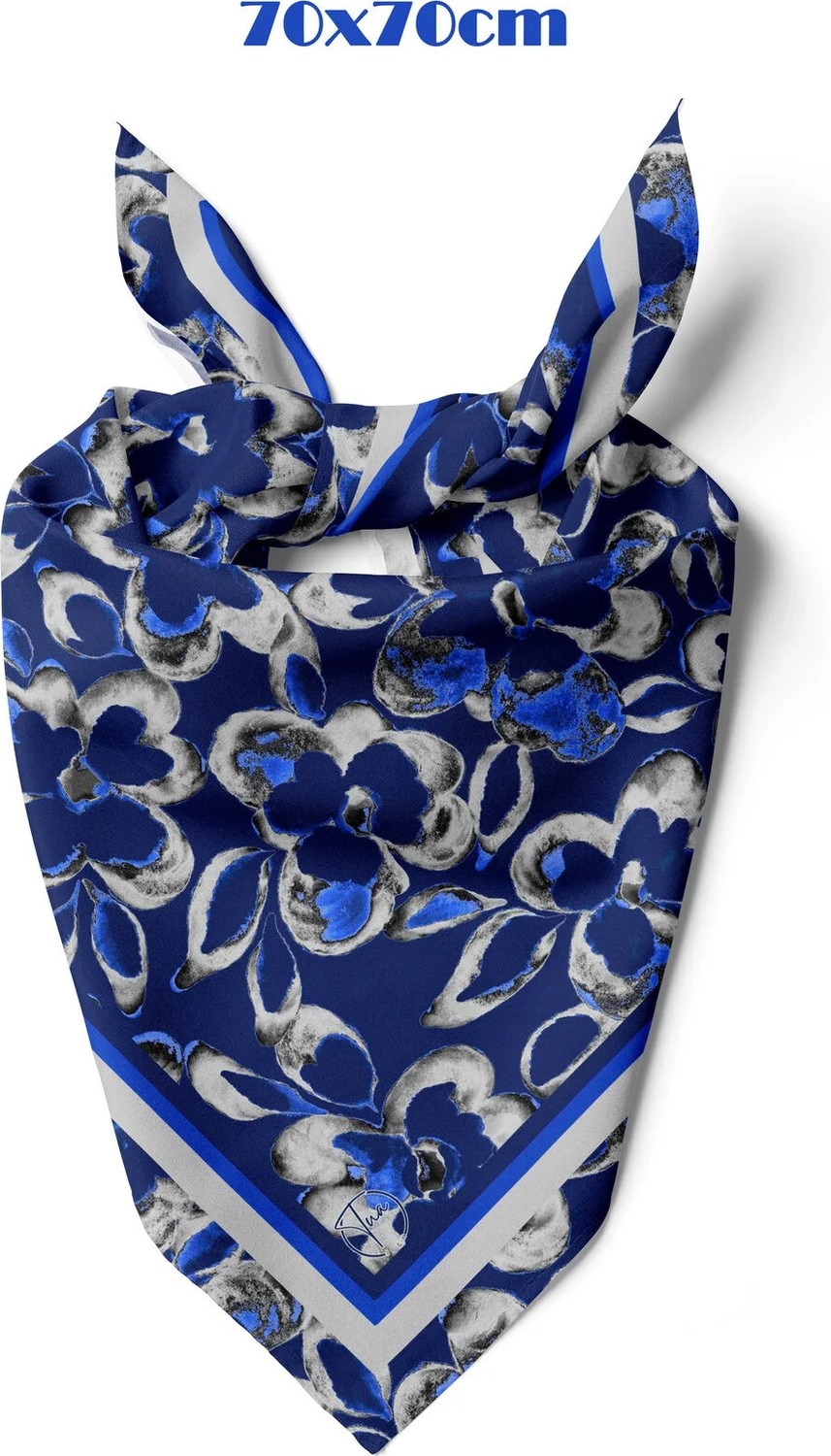 Blue Aura Desen 70*70CM Bandana/fular
