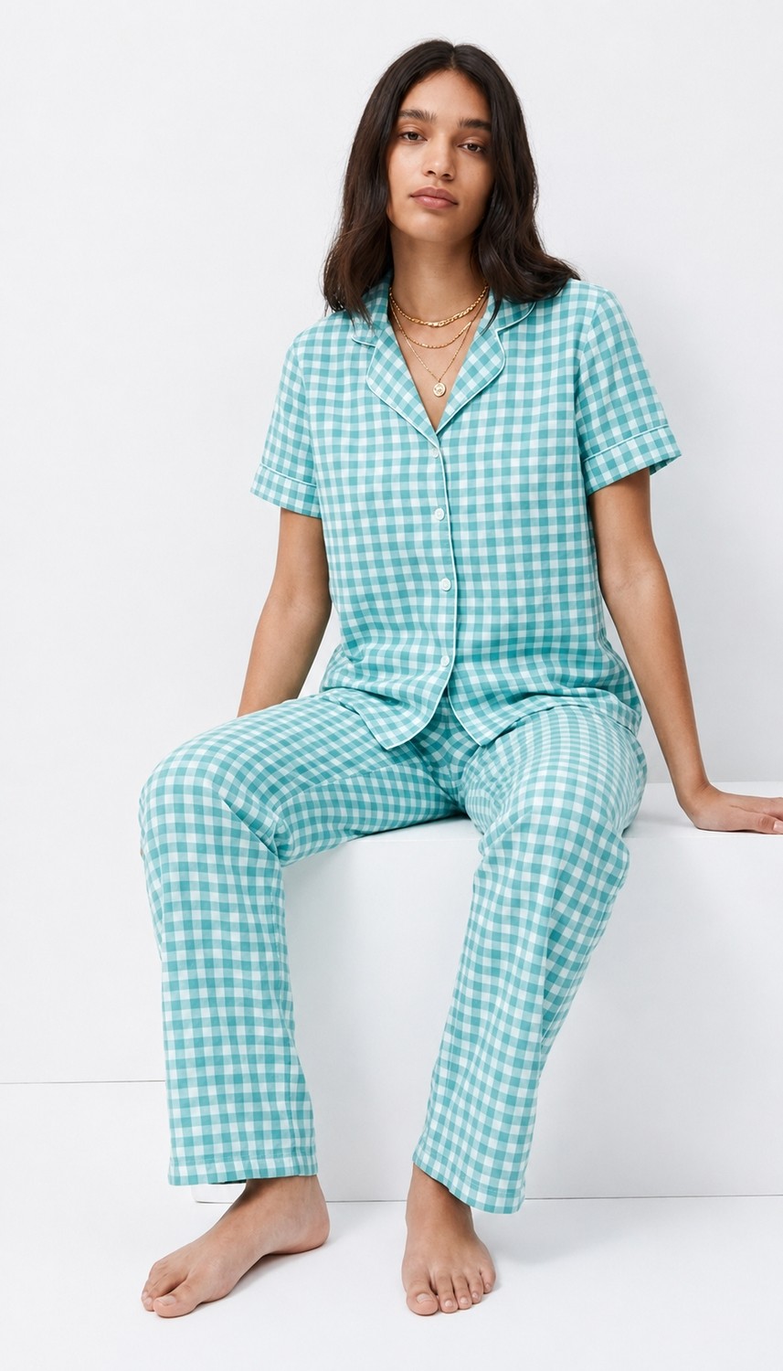 Fit Women Standart Boy Elastanlı Pembe Pijama Takımı