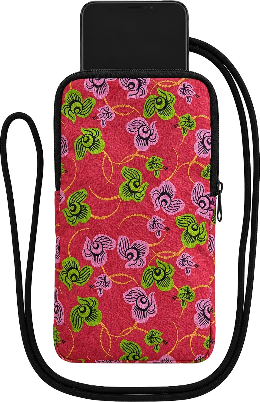 Wallery Bags Desenli Askılı Telefon Çantası, Cüzdan & Boyun Çantası