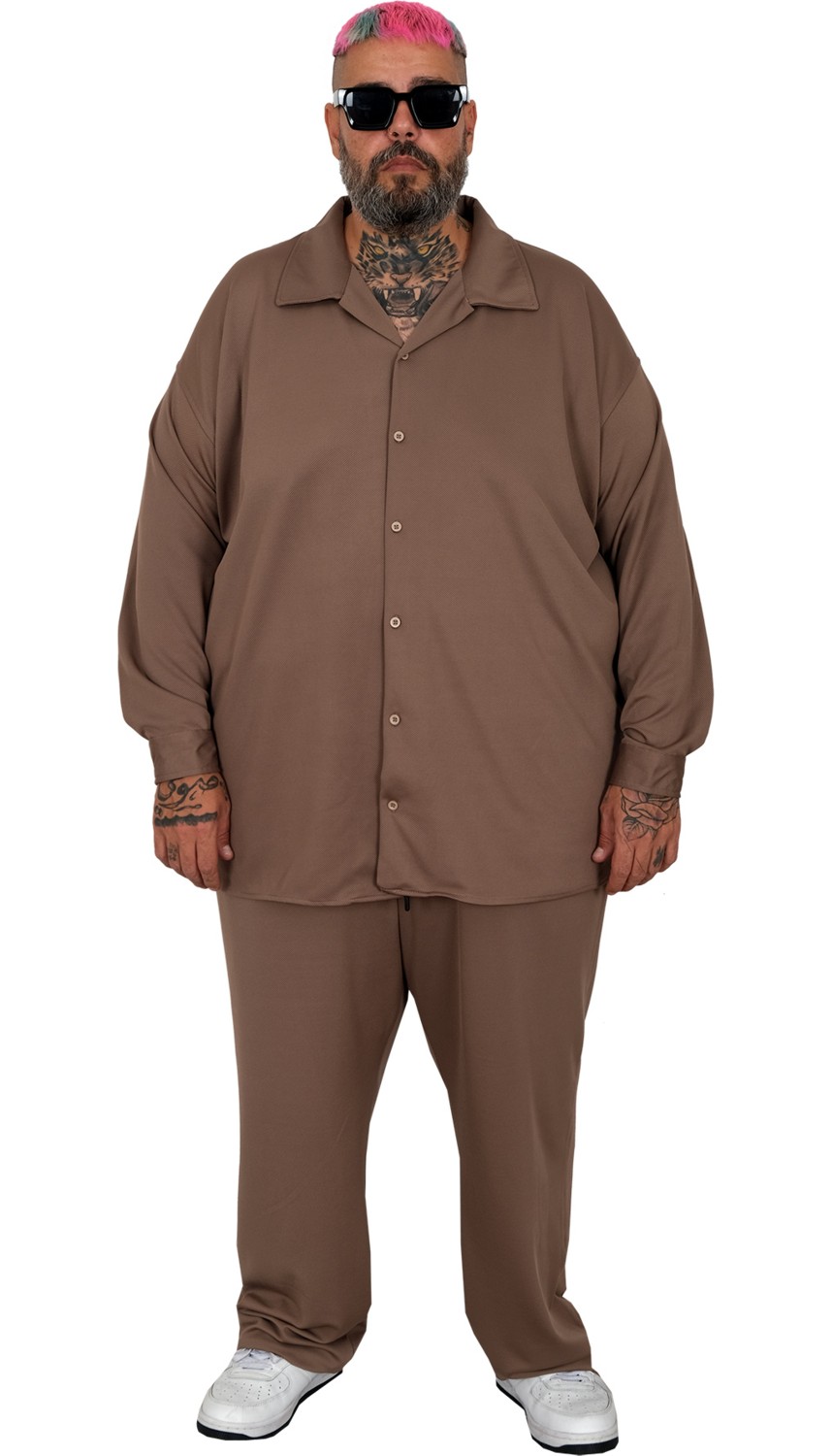 ModeXL Mode Xl Büyük Beden Eşofman Altı 11105 Haki görsel 5