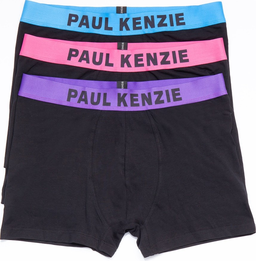 Paul Kenzie Erkek Slim Fit Boxer 3 Adet Renkli Desenli Konforlu Kullanım görsel 2