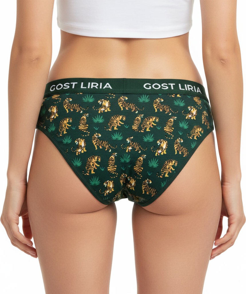 GOST LİRİA - Tiger Desenli Kadın Slip Külot görsel 4