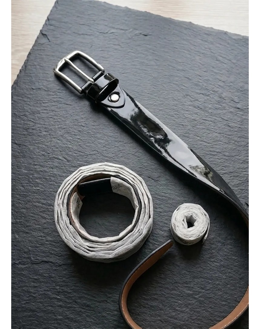 Growish GK0017 Battal Boy Hakiki Floter Dokulu Deri Büyük Beden Tek Parça Paslanmaz Toka Eni 4,5 cm Köprülü Siyah Spor Klasik Erkek Kemer görsel 6