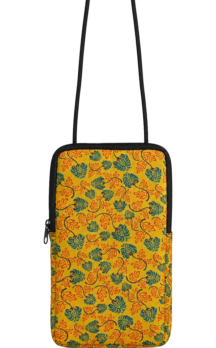 Wallery Bags Desenli Askılı Telefon Çantası, Cüzdan & Boyun Çantası görsel 5