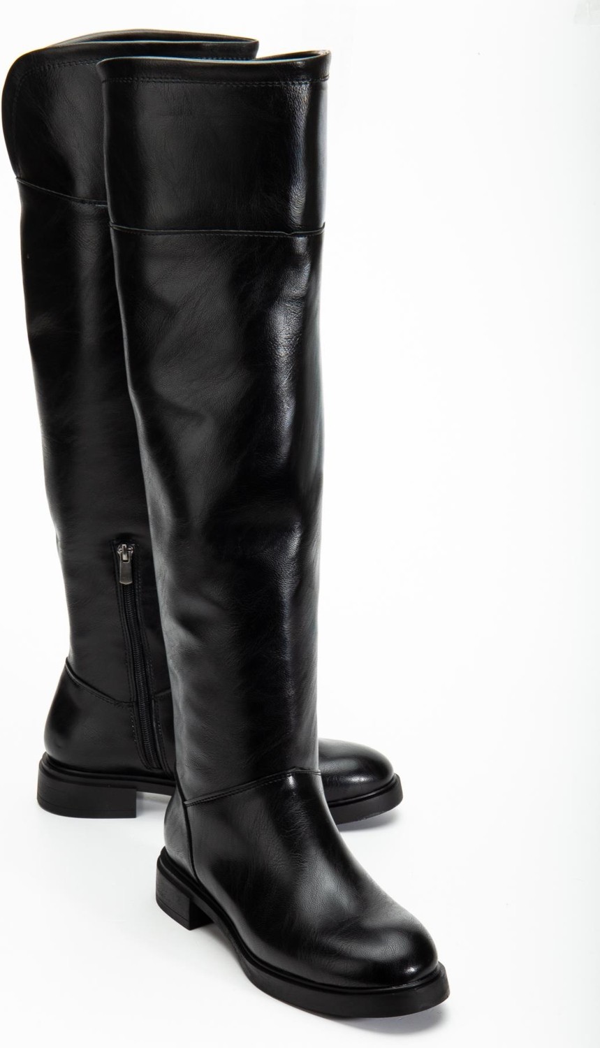 Suins Shoes Suins Lorissa Model Dizüstü Kadın Siyah Çizme görsel 2