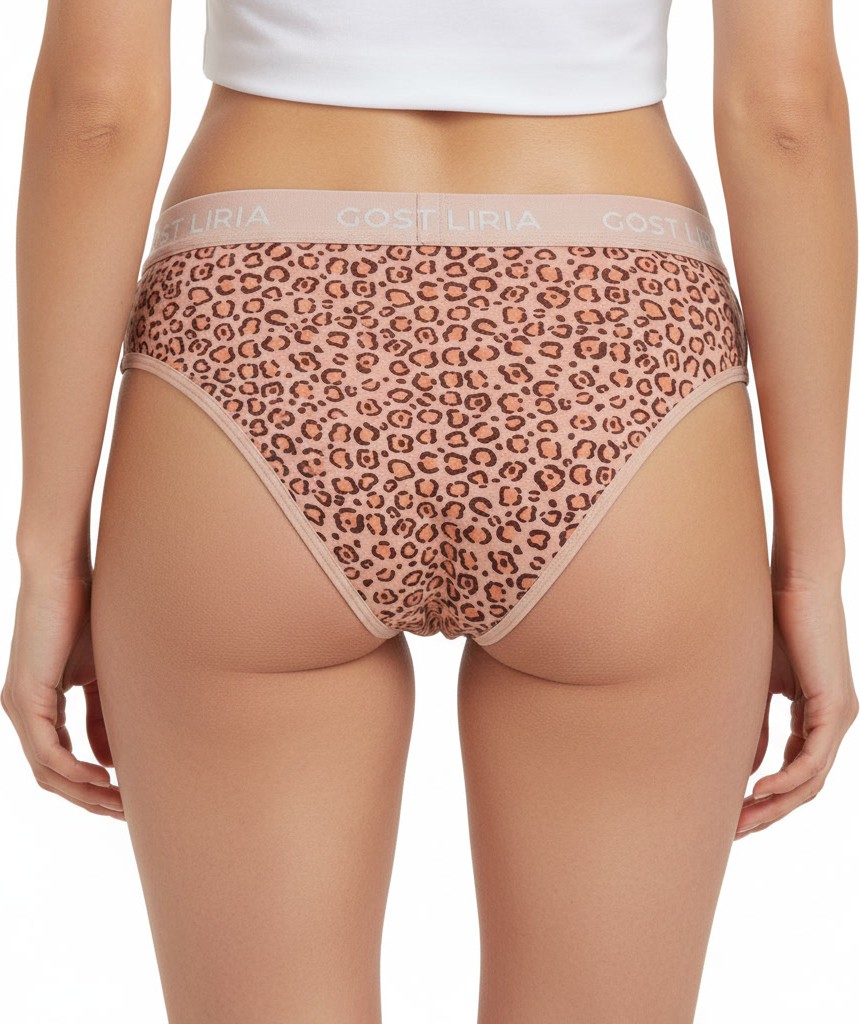 GOST LİRİA - Leopard Desenli Kadın Slip Külot görsel 5