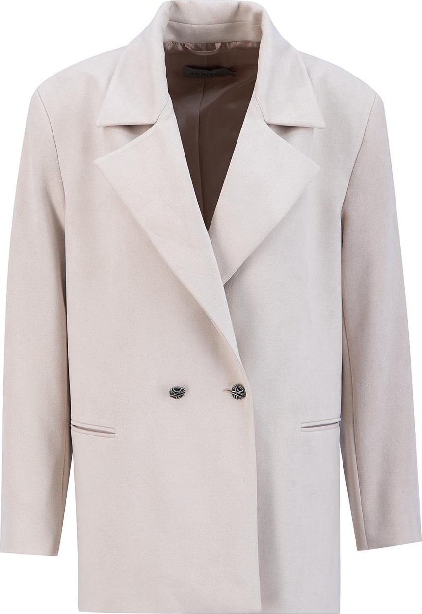 Armine Süet Blazer Ceket 24K5710 Bej görsel 5