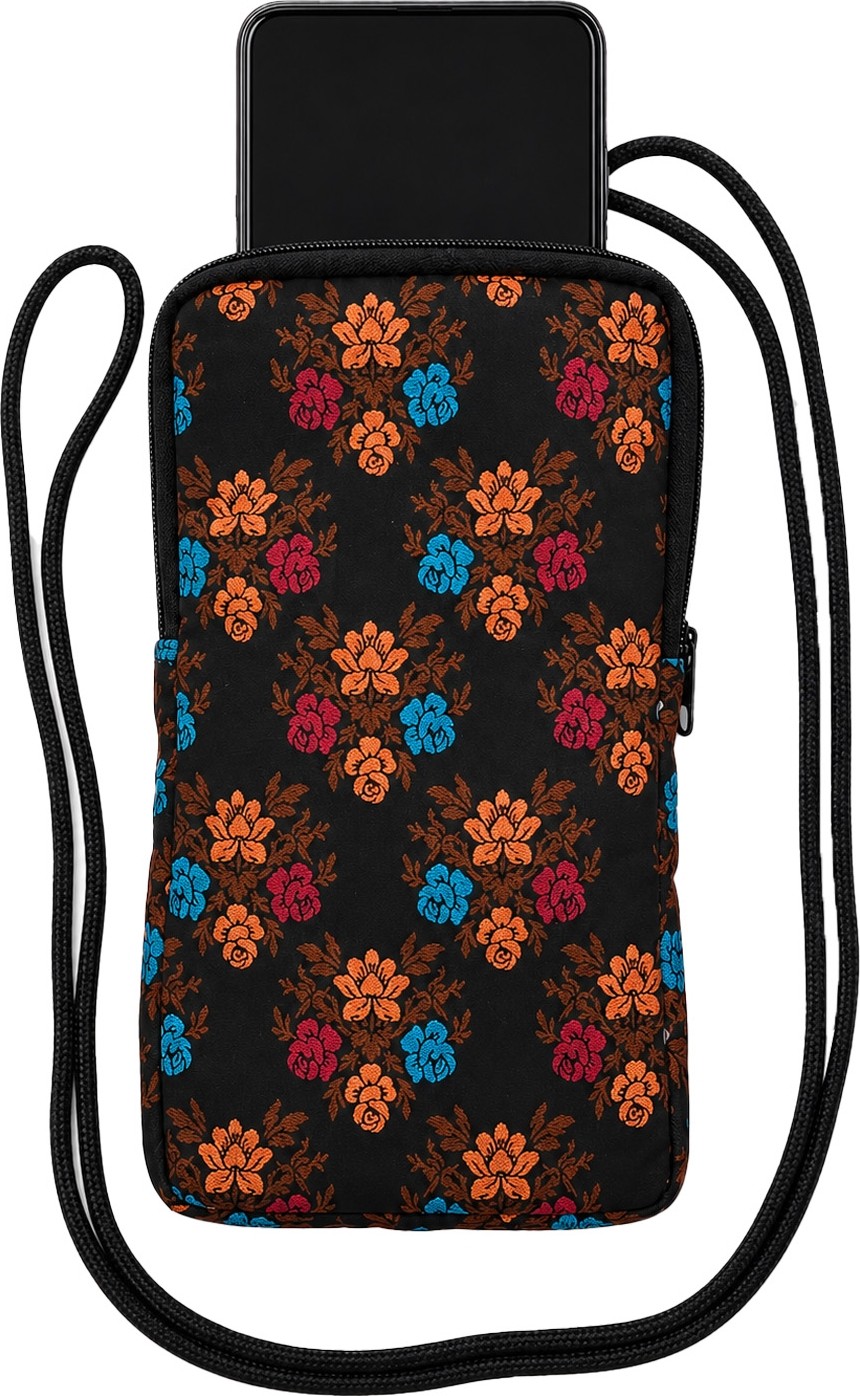 Wallery Bags Desenli Askılı Telefon Çantası, Cüzdan & Boyun Çantası görsel 7