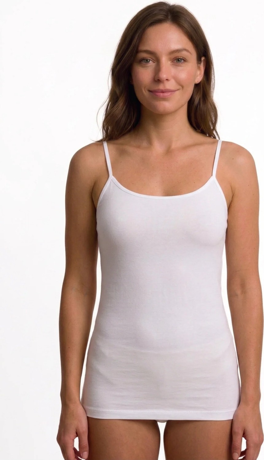 Westic Giyim Kadın Ip Askılı Bambu Atlet Ince Askılı Esnek Yumuşak Nefes Alan S-4xl