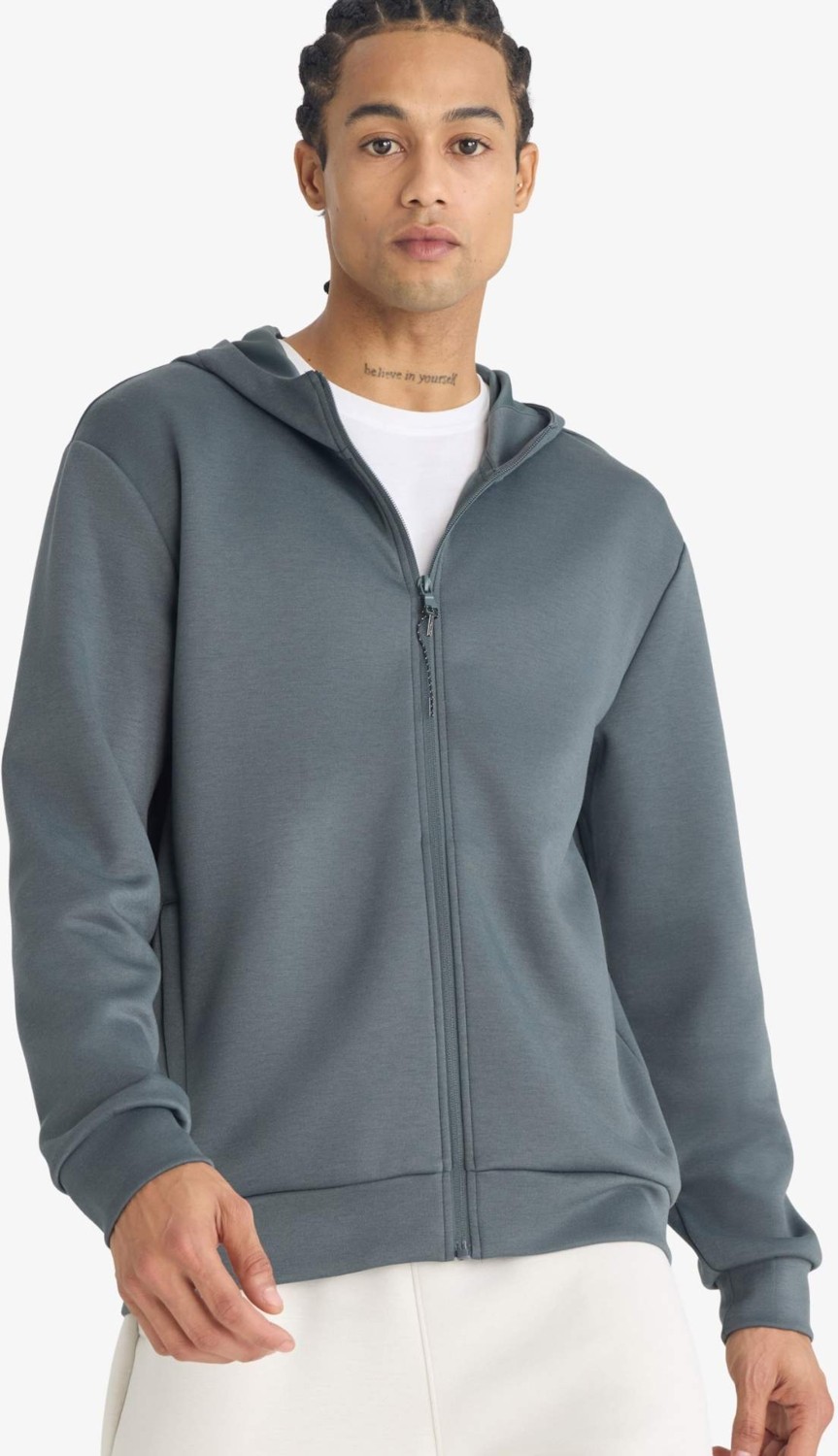 DeFacto Ultra Yumuşak Standart Fit Kapüşonlu Fermuarlı Sweatshirt F9377AX26SP