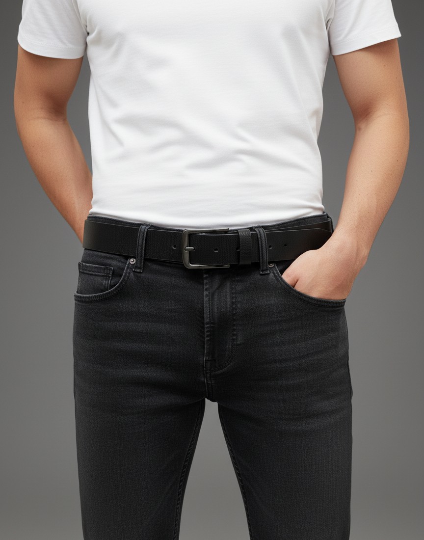 Genuıne Leather Eds Company Genuine Leather Company Eds Hakiki Deri Spor Erkek Kemer görsel 3