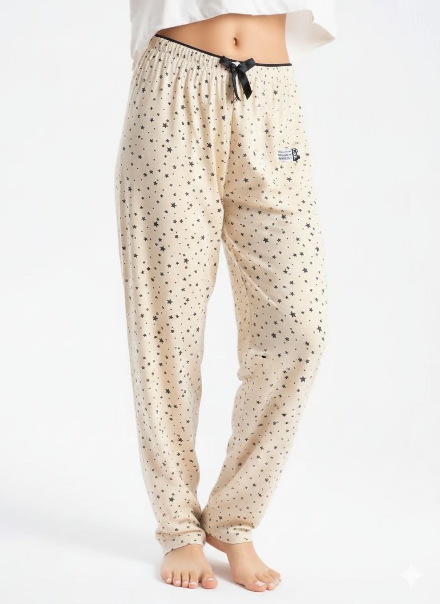 Belirtilmemiş Yıldız Desenli Rahat Pijama Altı