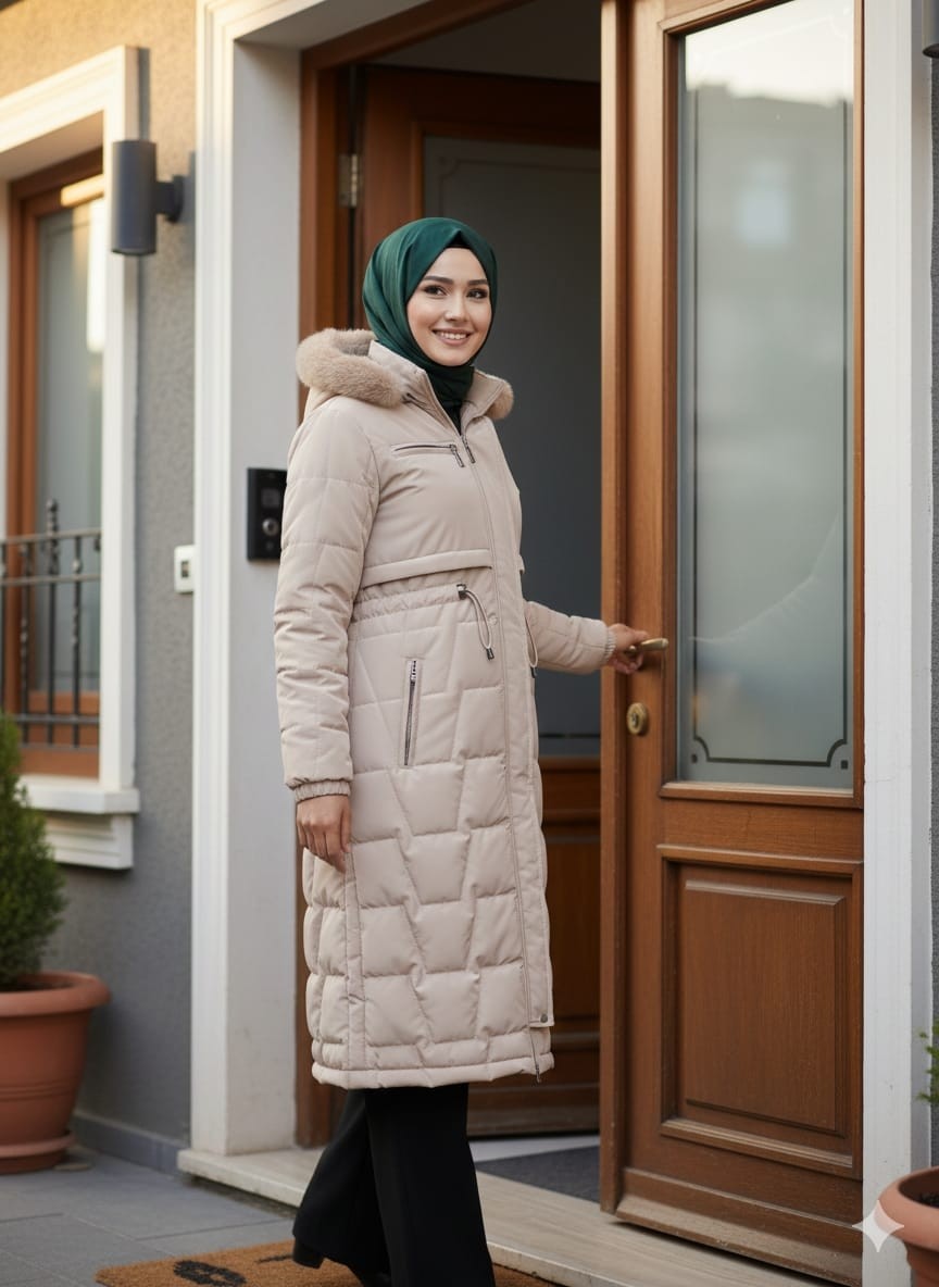 Kadın Büyük Beden Nova Urban Kap Ara Boy Mont 25.55 görsel 4