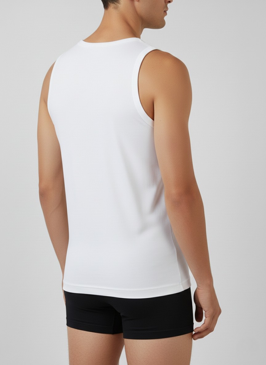 Balkonda Erkek Atlet Pamuklu İç Çamaşır 3'lü Paket Slim Fit Rahat - Berrak görsel 8