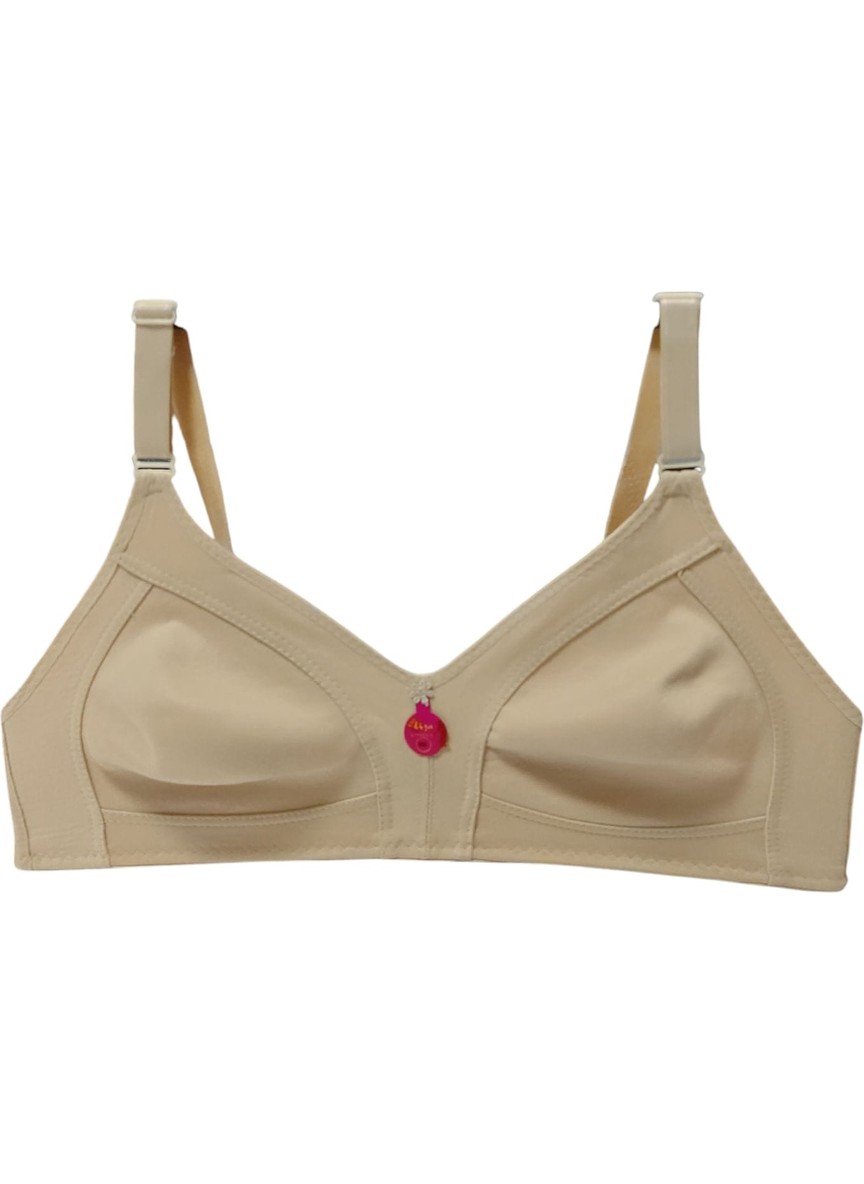 Wear Treasure Kadın Büyük Beden Sütyen C Cup Pamuklu Toparlayıcı Penye Sütyen görsel 4