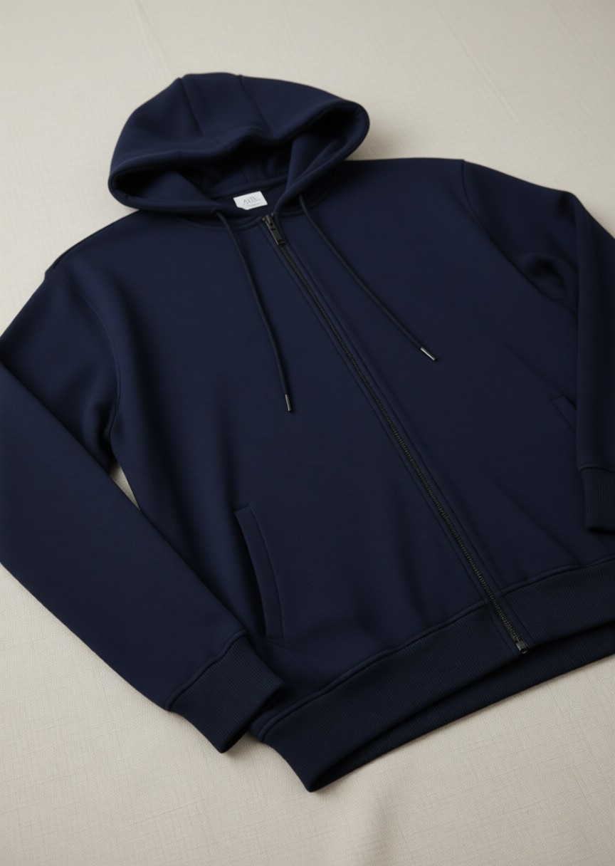 Lifeguard Büyük Beden Kapşonlu Fermuarlı Kışlık Sweatshirt görsel 8