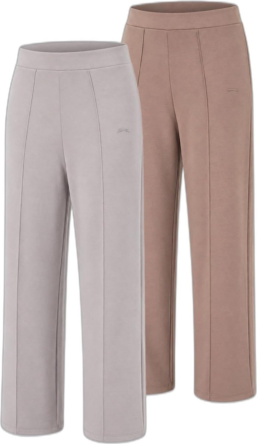 Slazenger Valentıno 2 Li Set Kadın Bol Paça Eşofman Altı