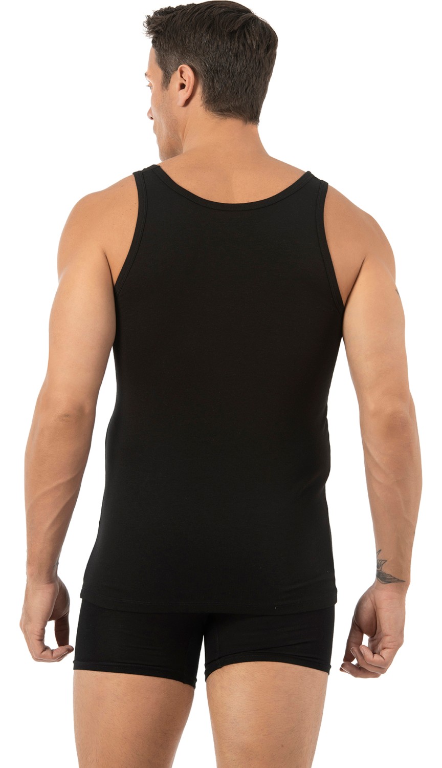 Özkan Underwear Özkan 10852 Erkek Premium Kumaş Pamuklu Modal Esnek Rahat Kalın Askılı Atlet görsel 2