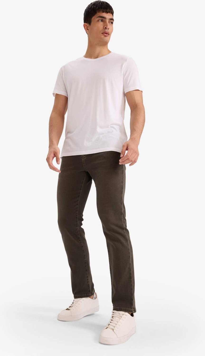 DeFacto Sergio Regular Fit Normal Bel Boru Paça Jean Pantolon G3235AX25AU görsel 7