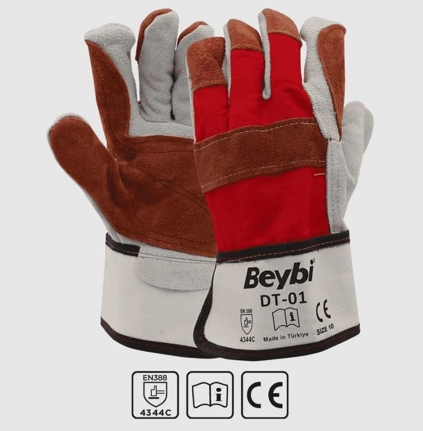 Mbb E-Ticaret Mey Ithalat® Beybi Dt-01 Deri Takviyeli Eldiven No:10