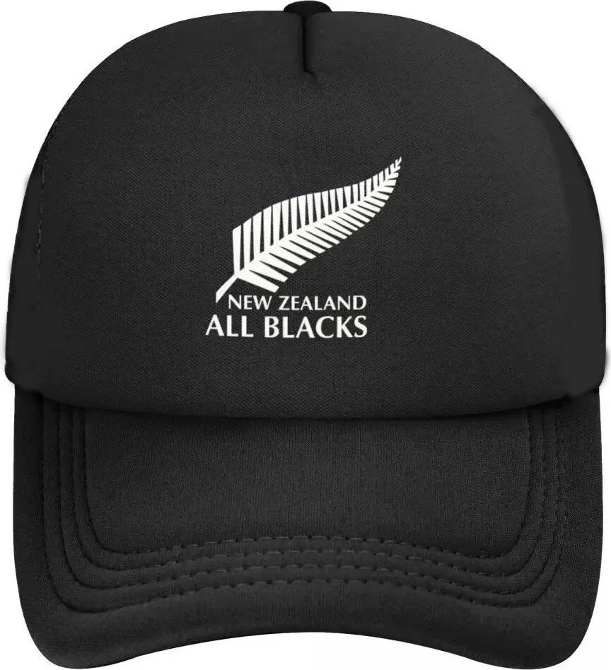 L'eivor New Zealand All Blacks Baskılı Çıt Çıtlı Siyah Şapka