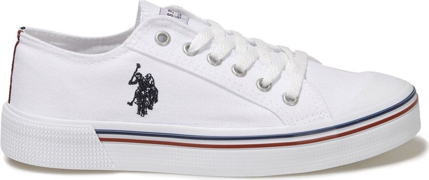 U.S. Polo Assn. U.S Polo Assn. Penelope 1FX Kadın Beyaz Bez Spor Ayakkabı görsel 2