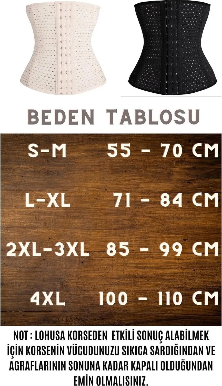 Kadın Siyah Bel Şekillendirici Doğum Sonrası Korse görsel 6